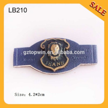 LB210 New Blue Leder Patch &amp; Tag, Leder Etikett für Bekleidung in Guangzhou Alibaba